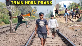 Update Viral Train Horn Prank 2023 || Best Of Train Horn Prank Reaction On Public  || Red Out Prank