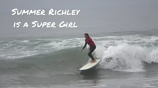 Summer Richley Longboarding at the Super Girl Surf Pro