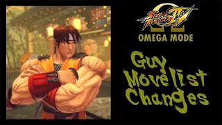 USFIV: Omega Mode - Guy Move List Changes