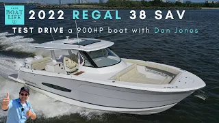 2022 Regal 38 SAV - TEST DRIVE this 900HP day boat with Dan Jones