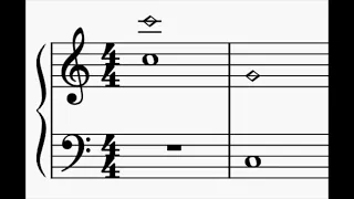 Harmonic series on piano