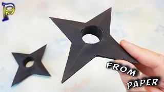 How to make SURIKEN out of paper with your own hands. DIY #NARUTO paper weapon.