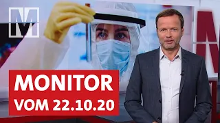 Corona, Impfstoff-Nationalismus, Schutzlose Schulen, BND: Monitor v. 22.10.2020 mit Georg Restle