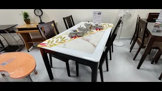 Nilkamal Zella Dinning Table Set 6 Seater with Price - Anjana Furniture Tirupati