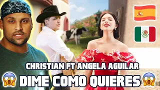 SPANISH REACTION 🇪🇸ES Christian Nodal, Ángela Aguilar - Dime Cómo Quieres (Video Oficial)