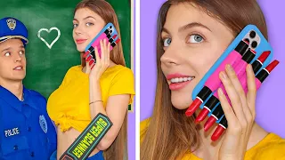 Weird Ways To Sneak Makeup Into Class! Sneak Anything Anywhere & Funny Makeup Tricks by Mr Degree