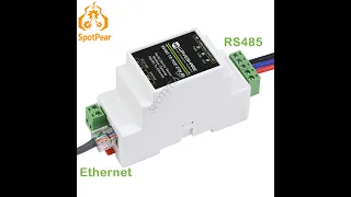 Industrial serial server RS485 to RJ45 Ethernet TCP/IP to serial rail-mount support with POE