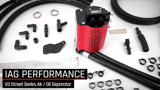 IAG Performance V3 Street Series Air / Oil Separator