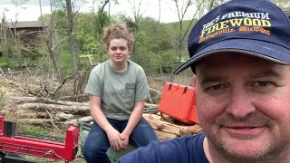 #58 Salvaging Firewood from Storm Damage | White Oak down