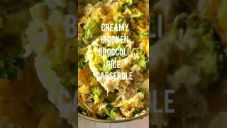 Creamy Chicken & Broccoli Rice Casserole (one-pot meal)