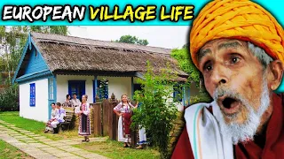 Villagers React To A European Village lifestyle ! Tribal People React To A European Village