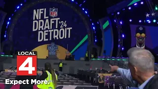 An up close look at Detroit's NFL Draft stage