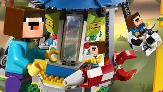 LEGO Minecraft NOOB vs Lego Creator 31095 Fairground Carousel