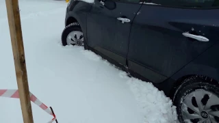 Hyundai ix 35.snow off road. На брюхе))