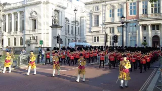 Military Musical Spectacular: Bands Marching to and from Horseguards.