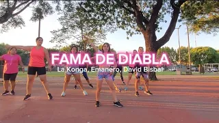 FAMA DE DIABLA - La Konga, Emanero, David Bisbal - Zumba Fitness coreo - Andre Pachon (PACHI)