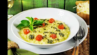 UM DELICIOSO RISOTO DE QUEIJOS AO PESTO PRONTO EM APENAS 3 MINUTOS - É FÁCIL, RÁPIDO E TODOS AMAM