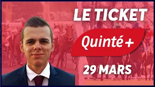 PRONOSTICS QUINTE+ 29 MARS - MARSEILLE-BORÉLY