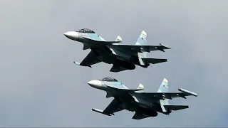 Russian Su 30 fighters intercept US spy plane over Black Sea