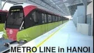 #Railway#hanoimetro Hanoi Metro train testing started from today and entering into a station.