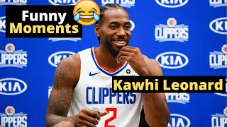 KAWHI LEONARD FUNNY MOMENTS!