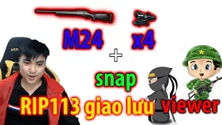 Giao lưu cùng viewer về top1 với pha cân 3 + snap M24 l 12 kills