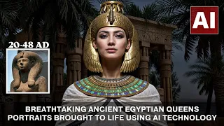 Breathtaking Ancient Egyptian Queens Portraits Brought To Life Using AI Technology