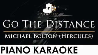 Michael Bolton - Go The Distance - Hercules - Piano Karaoke Instrumental Cover with Lyrics