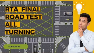 RTA FINAL ROAD TEST ALL TURNING/ Right Turn, Left Turn, & U-turn/#roadtest #etest #theorytest