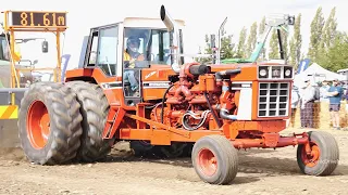 Tractor Pulling - 800hp V16 Detroit Powered International Harvester 1086 doing a Full Pull