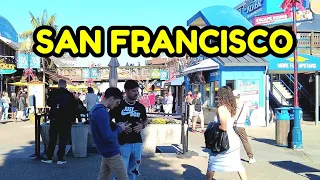 【4K Walking】Fisherman's Wharf and Pier 39 San Francisco Walking Tour