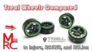 SCX24 - Treal Wheel Review and Compare to Injora, RC4WD, and RCLions!