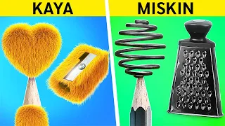 MAHASISWA KAYA vs BOKEK || Kiat Murah vs Gadget Mahal! Ide Cerdas oleh 123GO! GOLD