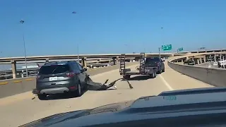 VIDEOS: Dashcams show what led up to Texas truck driver ripping off SUV's bumper