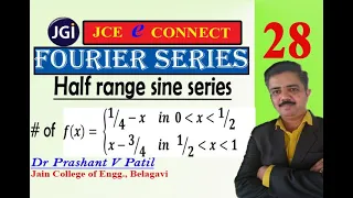 Fourier Half range sine series for discontinuous function || 18mat31 || Dr Prashant Patil