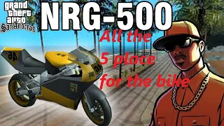 NRG 500 All the 5 Bike Locations GTA San Andreas (N°5 secret one)