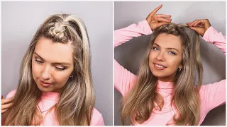 КАК КРАСИВО УБРАТЬ ВОЛОСЫ ОТ ЛИЦА 🥰 ПРОСТАЯ И БЫСТРАЯ ПРИЧЕСКА / EASY WAY TO HIDE YOUR BANGS