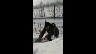 Тренировка по скайраннингу зимой