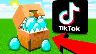 ✅ Testei os TIKTOKS mais VIRAIS de MINECRAFT (Funcionou!?)