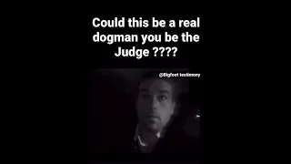 Could this be a real dogman??? Amazing footage