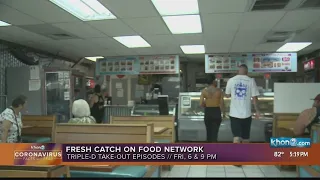 Hawaii restaurant Fresh Catch appears on Diners, Drive-Ins and Dives hosted by Guy Fieri