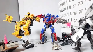 트랜스포머 옵티머스 VS 디셉티콘 스톱모션 Transformers Optimus vs. Decepticon Stop Motion