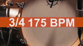 🔴 175 BPM 3/4 Kick Drum Metronome