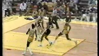 Magic Johnson Goes Coast to Coast and Dunks