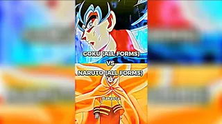 Goku (all forms) vs Naruto (all forms) who is strongest?