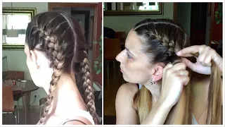 Como hacer trenzas francesas / How to french braid