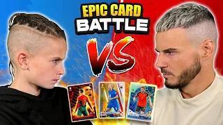 DAD VS SON CARD BATTLE! *BEST TEAM WINS* 🔥