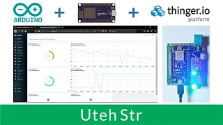 Arduino | Controlling LED and Monitoring DHT11 Sensor Data with NodeMCU ESP8266 and Thinger IO