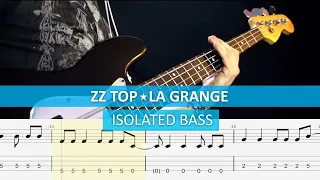 [isolated bass] ZZtop - La Grange / bass cover / playalong with TAB