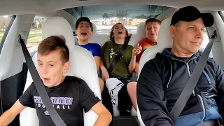 What did I hit?! Hilarious Tesla Model 3 Performance Reactions | Acceleration & Launches